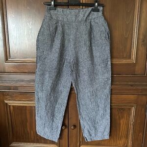 Amanda Moss Linen Canadian-made "Peggy" Pants - XS